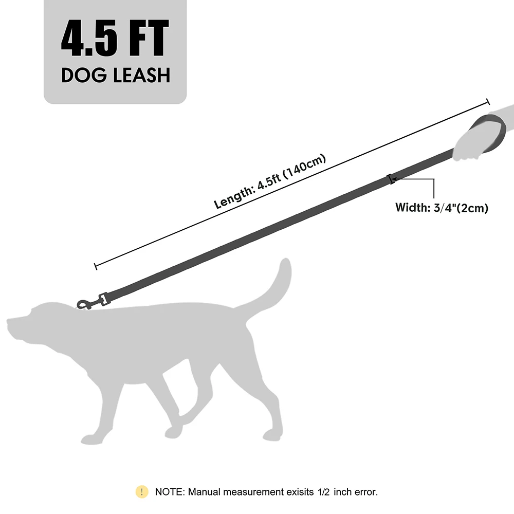 Guia de Nylon para Cães de 1,8 m com 2 cm de Largura - Imagem 6