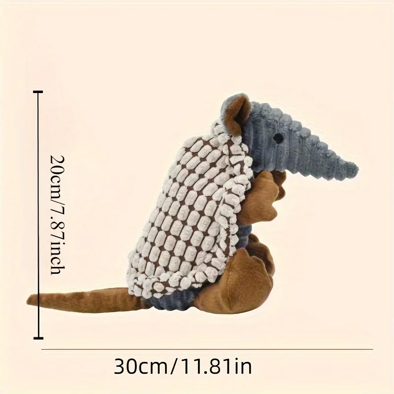 Brinquedo Vocal para Cães e Gatos Pelúcia Design Pangolim - Imagem 3