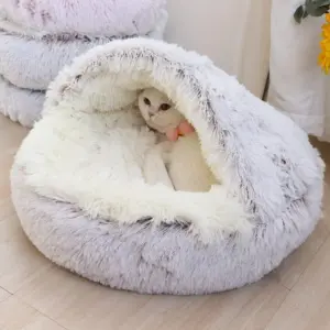 cama sofá para cães e gatos de pelúcia