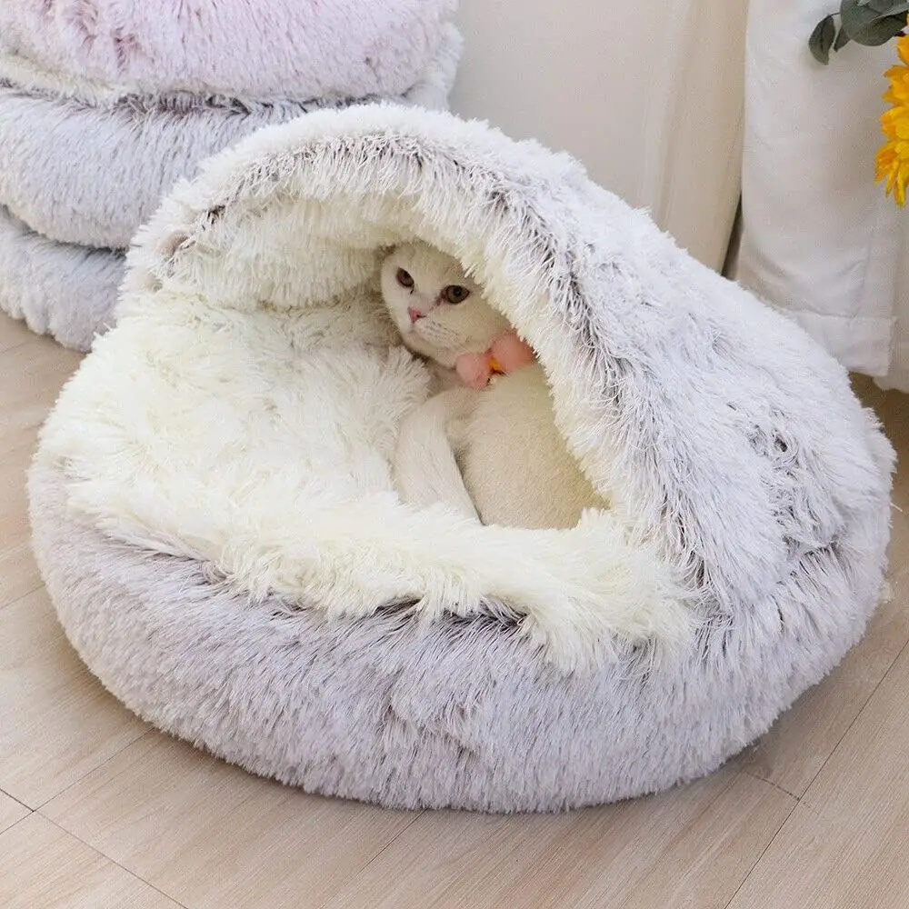 cama sofá para cães e gatos de pelúcia