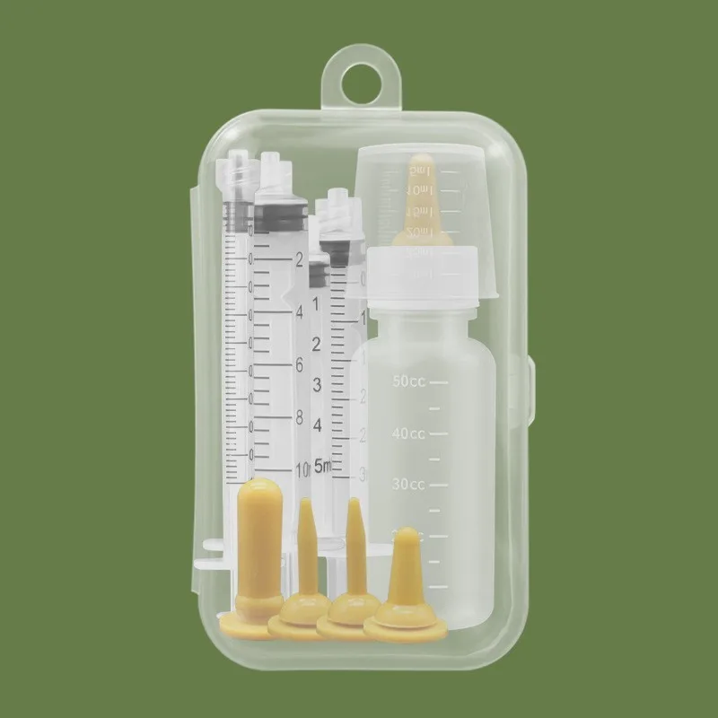 Kit de Alimentação para Filhotes de Cães e Gatos com Garrafa e Seringa - Imagem 6