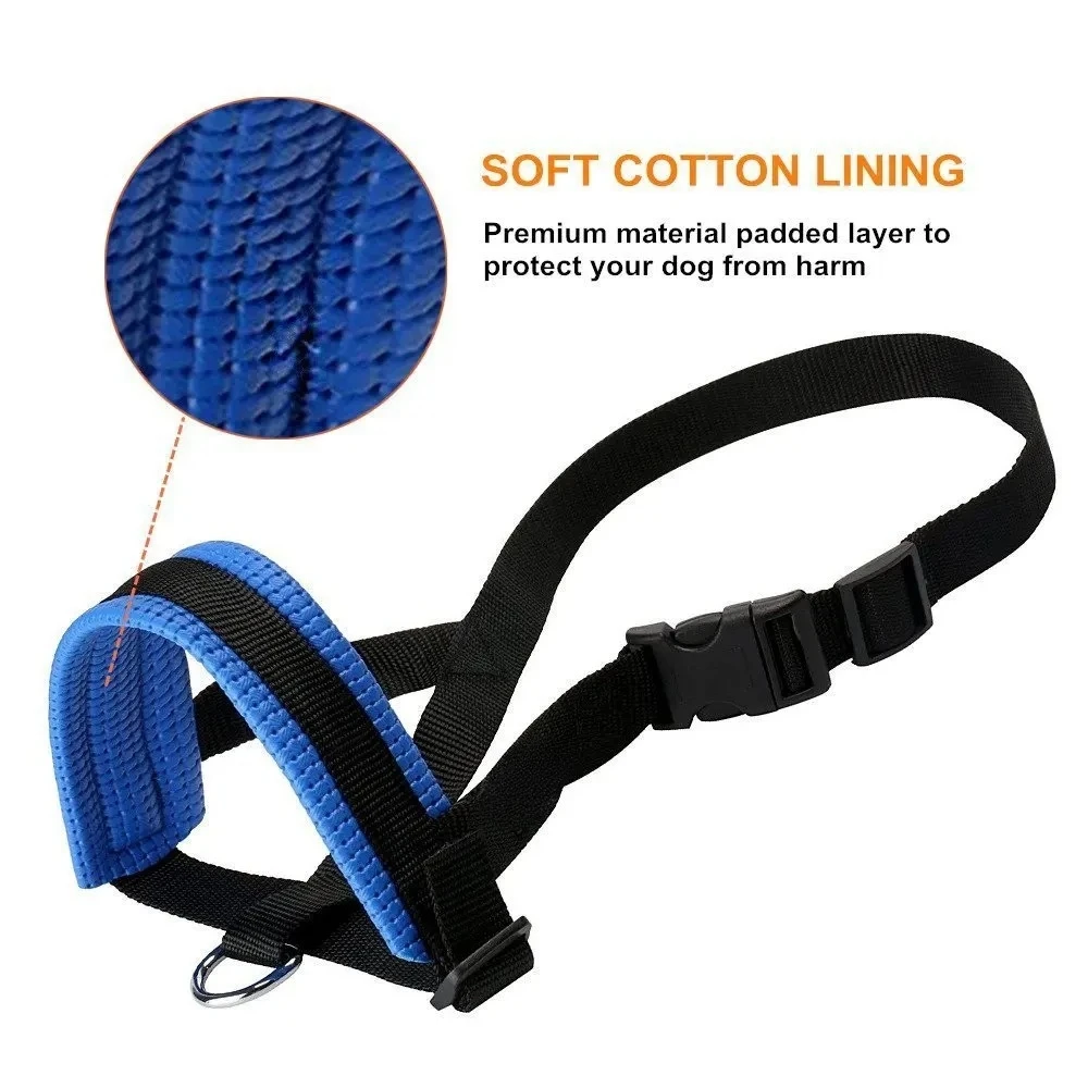 Focinheira de Nylon para Cães com Tiras Ajustáveis Respirável - Imagem 3