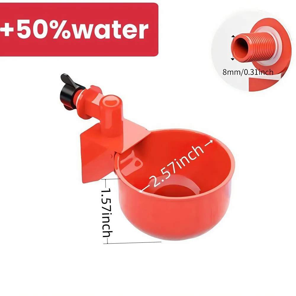 Bebedouro Automático para Aves com Copo de 6,6 cm de Diâmetro - Imagem 2