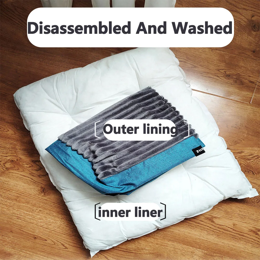 Cama para Gatos e Cães de Pelúcia Macia em Cores Variadas - Imagem 3