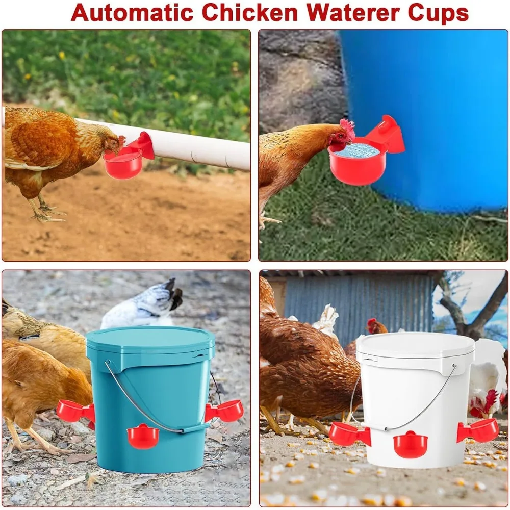 Bebedouro Automático para Aves Suspenso com Abastecimento Contínuo - Imagem 2
