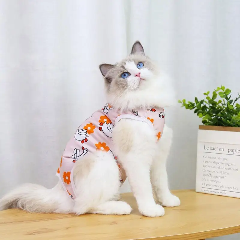 Roupa Pós-Cirúrgica para Cães e Gatos Pequenos de Poliéster - Imagem 3