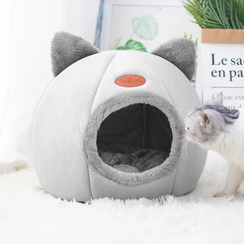 Toca para Gatos Velboa com Almofada Removível e Base Antiderrapante - Image 2