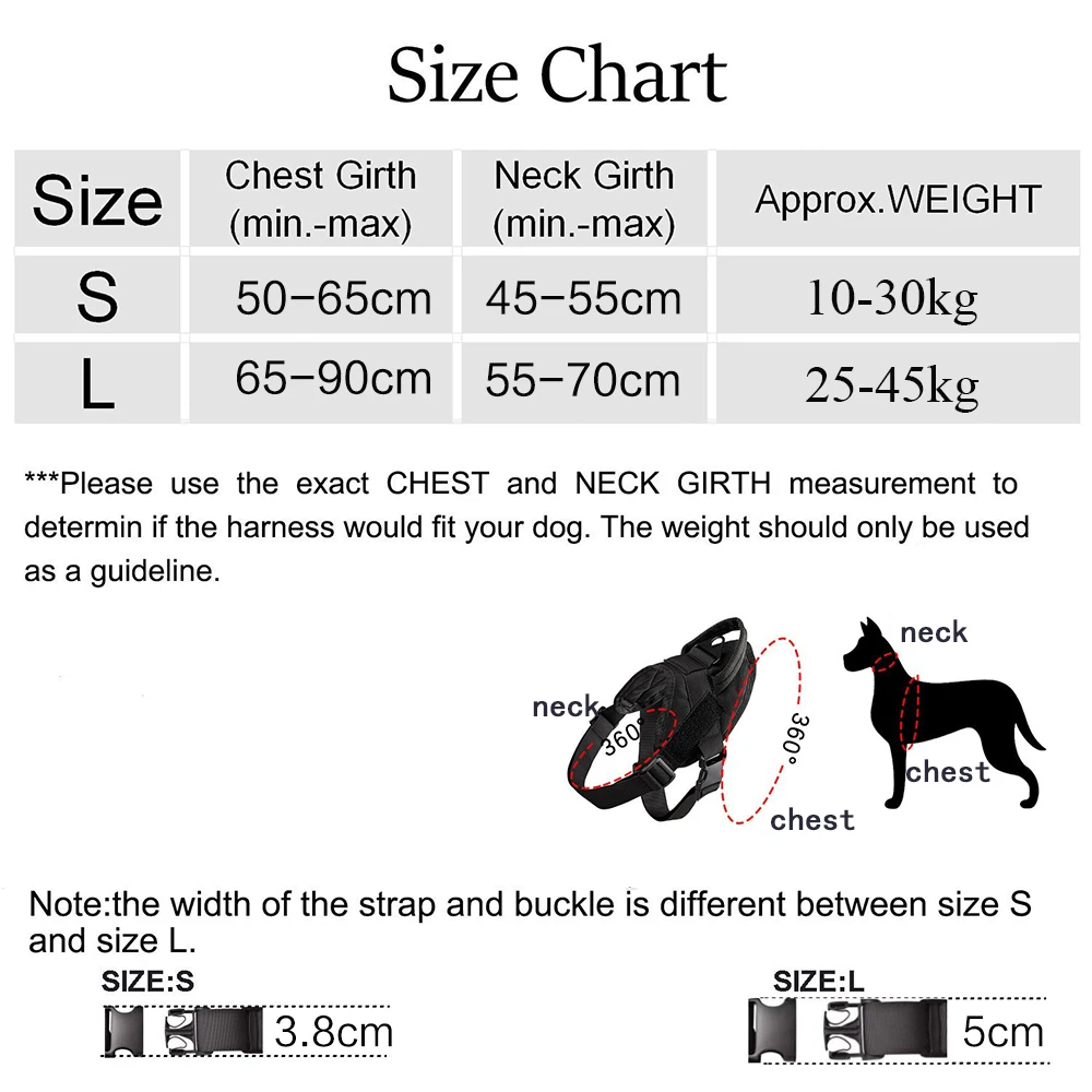 Colete Tático para Cães de Nylon Ajustável com Alça para Controle - Imagem 6