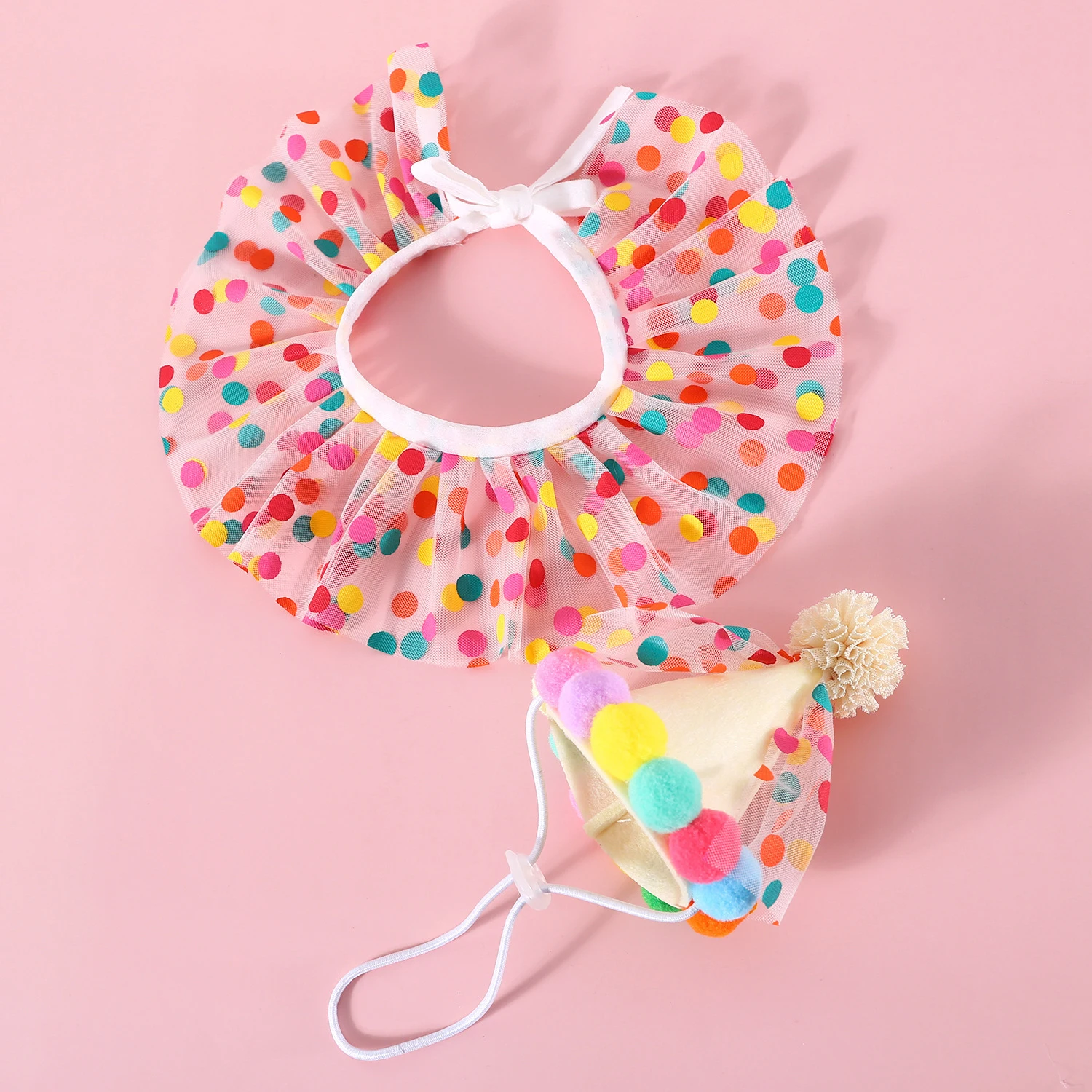 Chapéu de Aniversário para Cães e Gatos com Babador Ajustável - Image 5