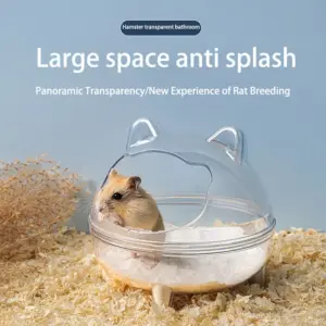 banheiro transparente para hamster