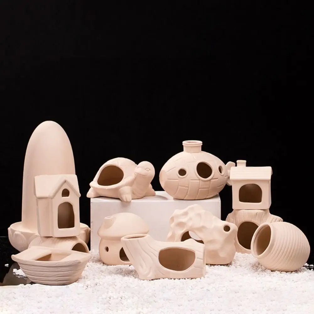 Caverna de Cerâmica para Camarões e Peixes de Aquário Decorativa - Imagem 5