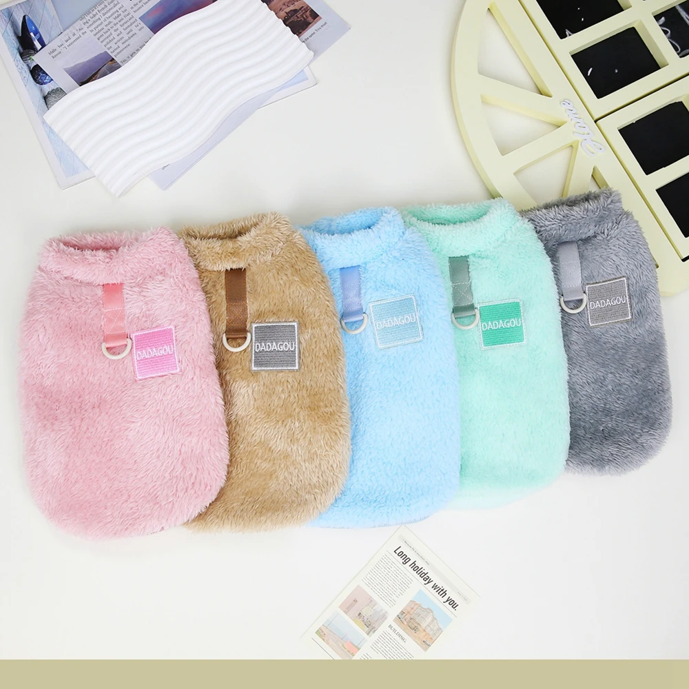 colete de fleece para cães e gatos