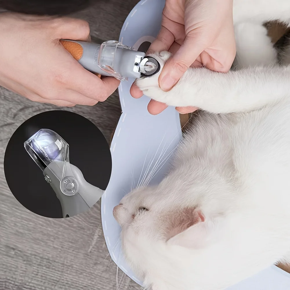 Cortador de Unhas para Cães e Gatos com LED e Coletor de Unhas - Imagem 6