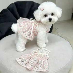 vestido para cães de fibra de poliéster