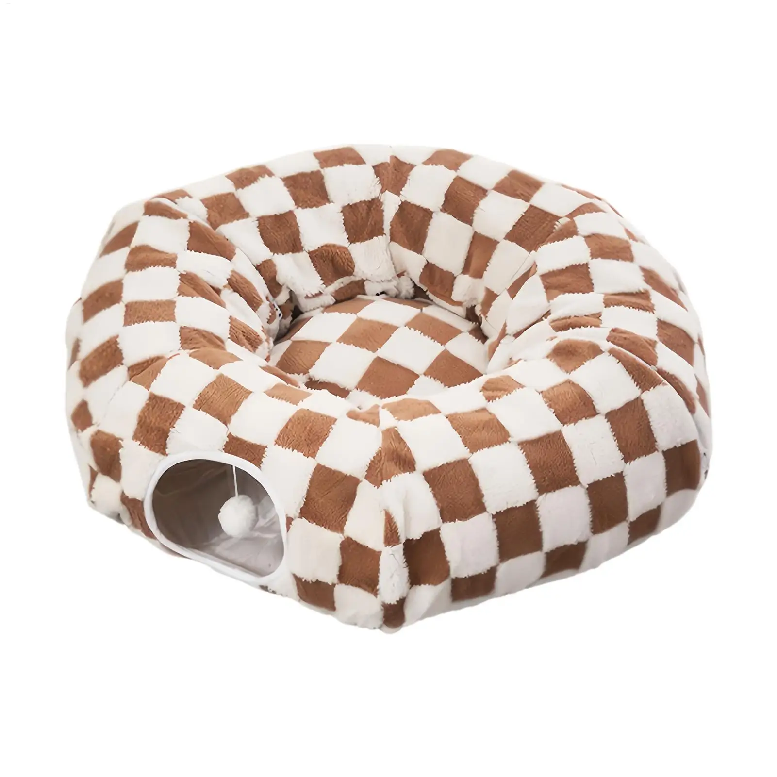 Cama Túnel para Gatos e Cães Pequenos Lavável com Brinquedo - Image 5