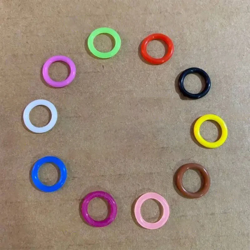 Anel de Pé para Pássaros e Pombos de Plástico 8mm Cores Mistas - Imagem 6