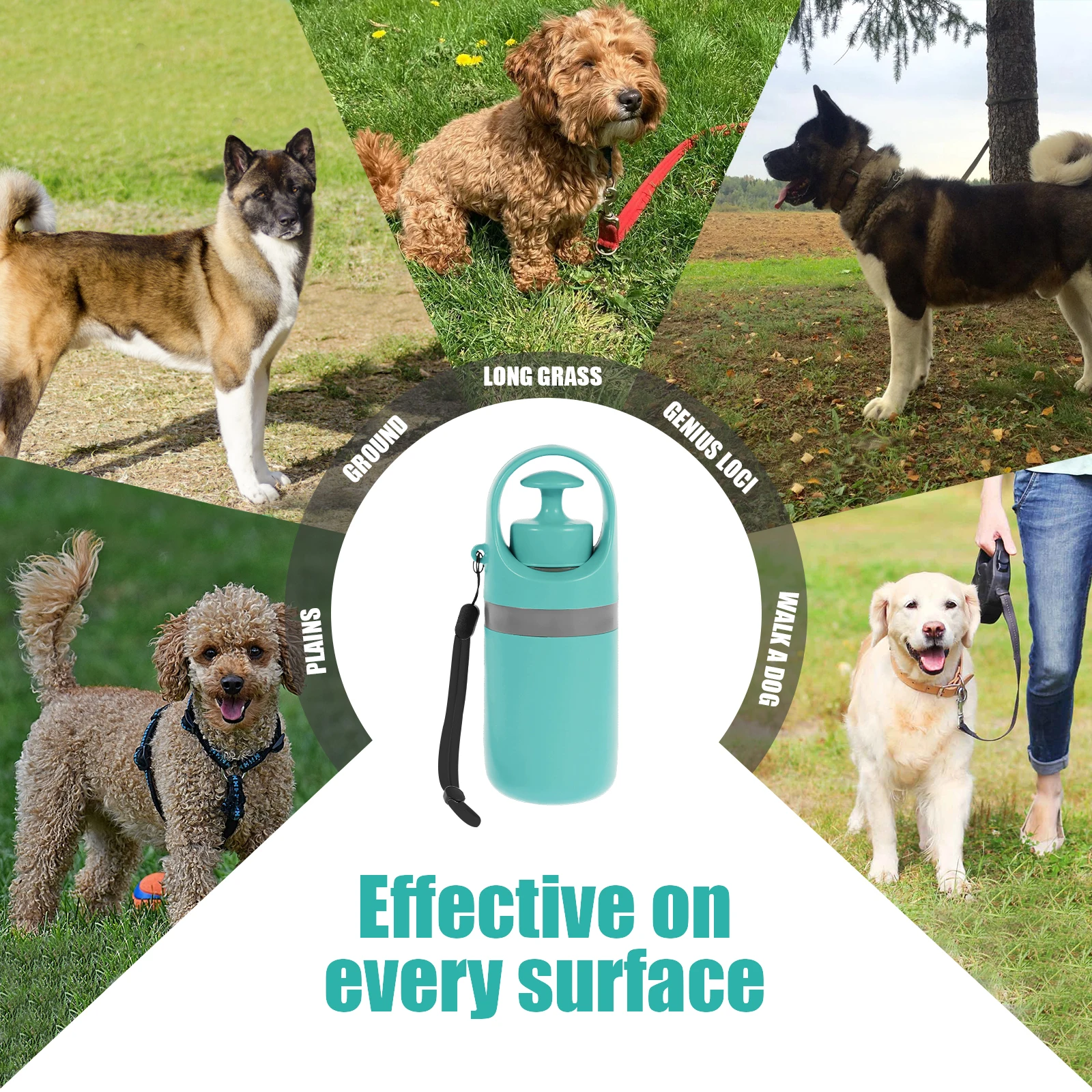 Dispensador de Saco Higiênico para Cães Portátil com Seis Garras - Imagem 2