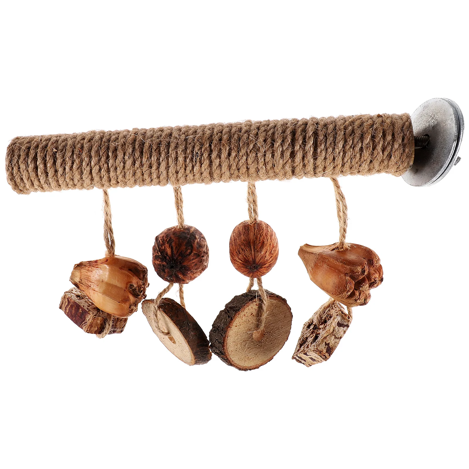 Poleiro de Madeira para Pássaros com Fixação por Parafuso 18 cm - Imagem 2