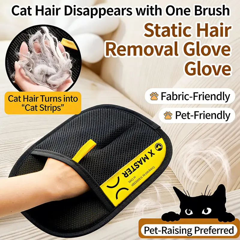 luva removedora de pelos para cães e gatos