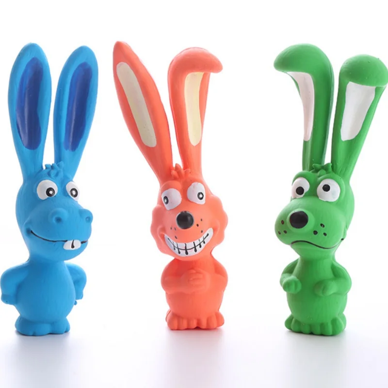 Brinquedo de Látex para Cães Coelho Travesso Interativo - Imagem 3