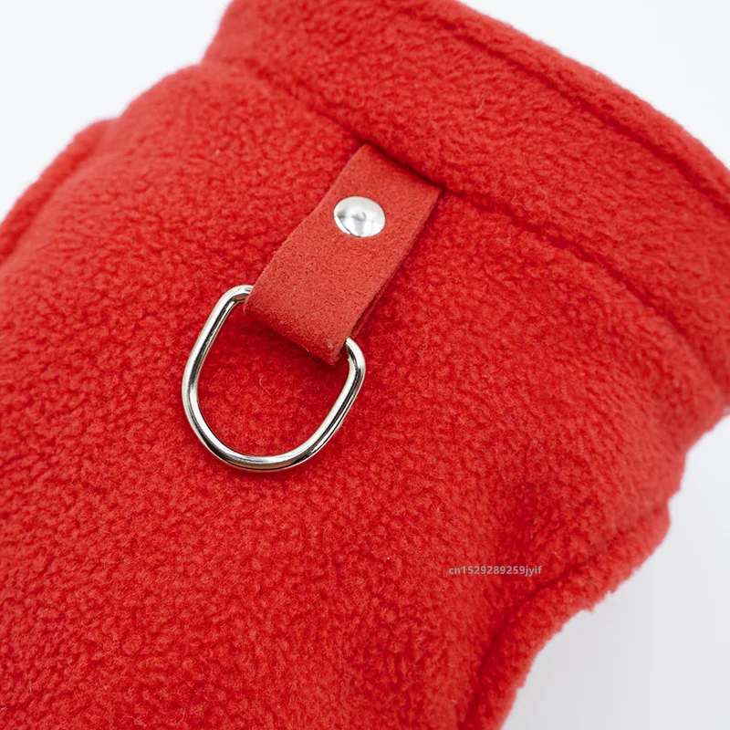 Colete de Lã para Cães Pequenos e Gatos com Anel D para Guia - Imagem 5