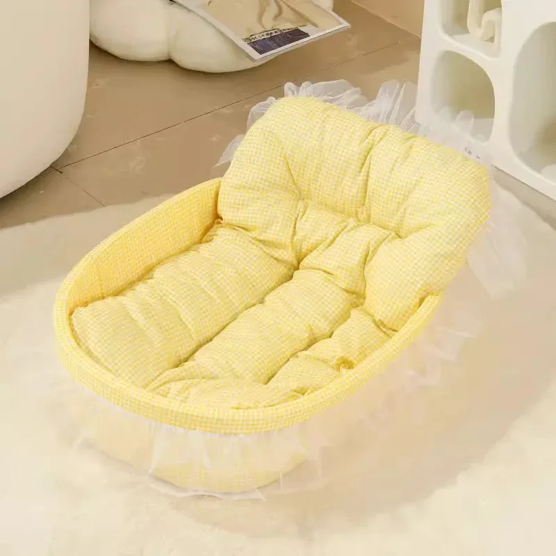 Cama Casinha para Cães e Gatos Macaron Ninho Quatro Estações - Imagem 5