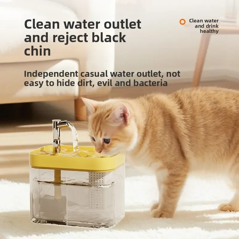 Fonte de Água para Gatos 1,5 L USB com Filtro e Recirculação - Imagem 2