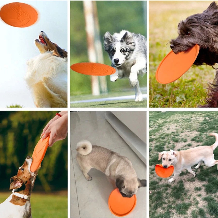 Brinquedo Disco Voador para Cães Grandes TPR Macio e Fácil de Lançar - Imagem 5