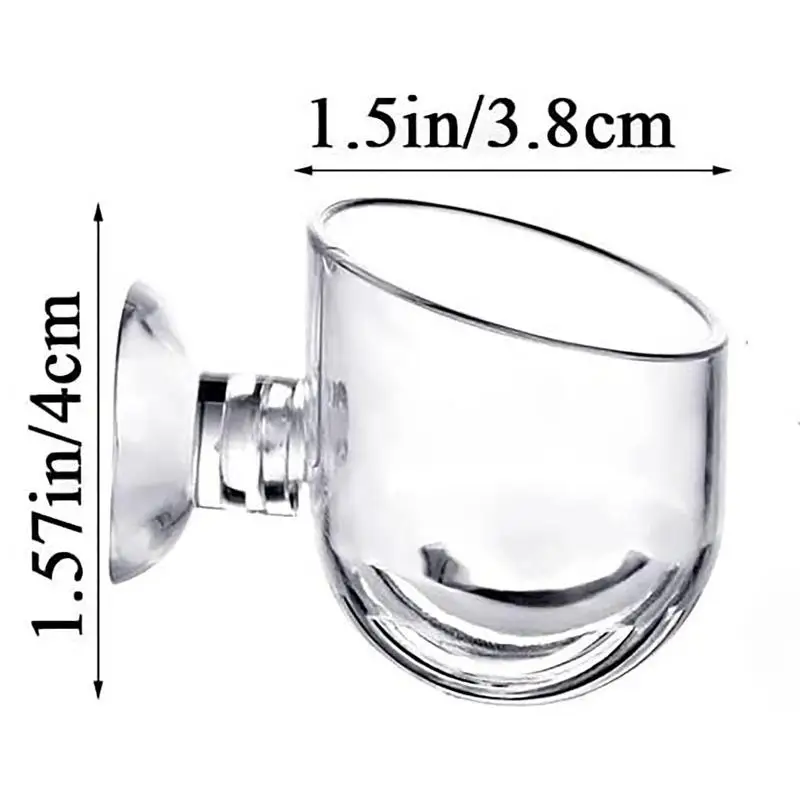 Mini Vaso Acrílico para Aquário com Ventosa Cor Castanho Vermelho - Imagem 6