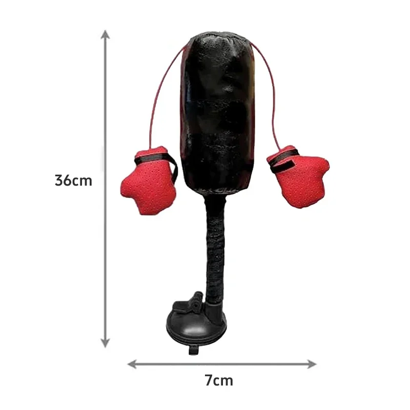 Brinquedo de Boxe para Gatos com Ventosa Fixa em Superfície Lisa - Imagem 6