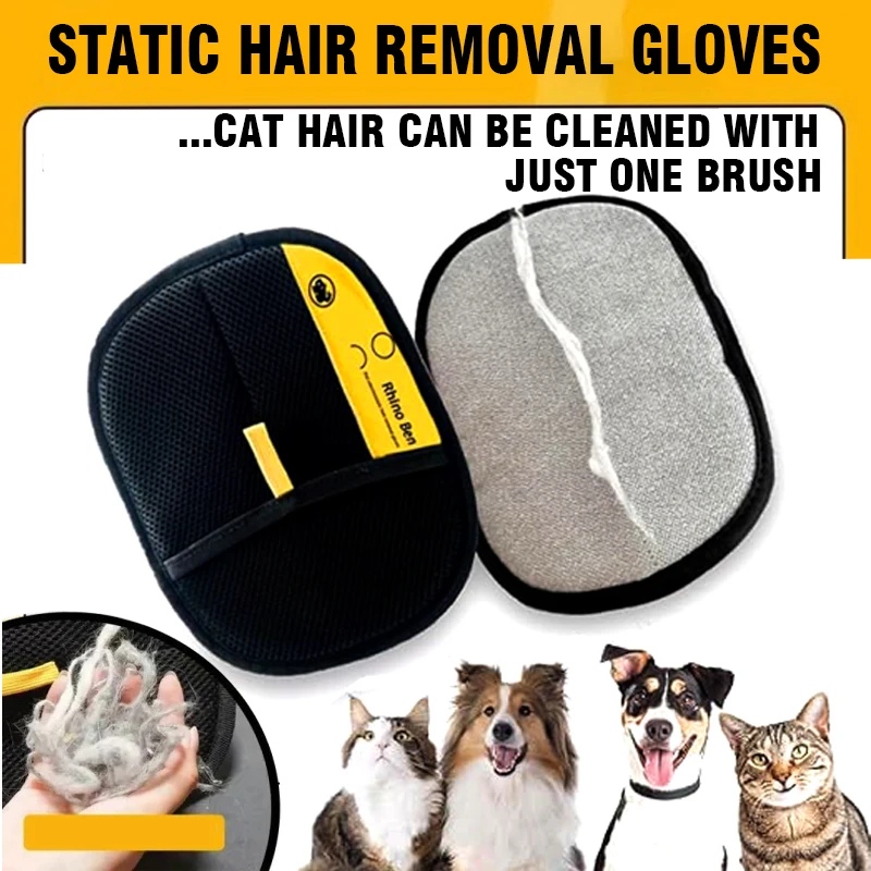 luva eletrostática para remover pelos de pets