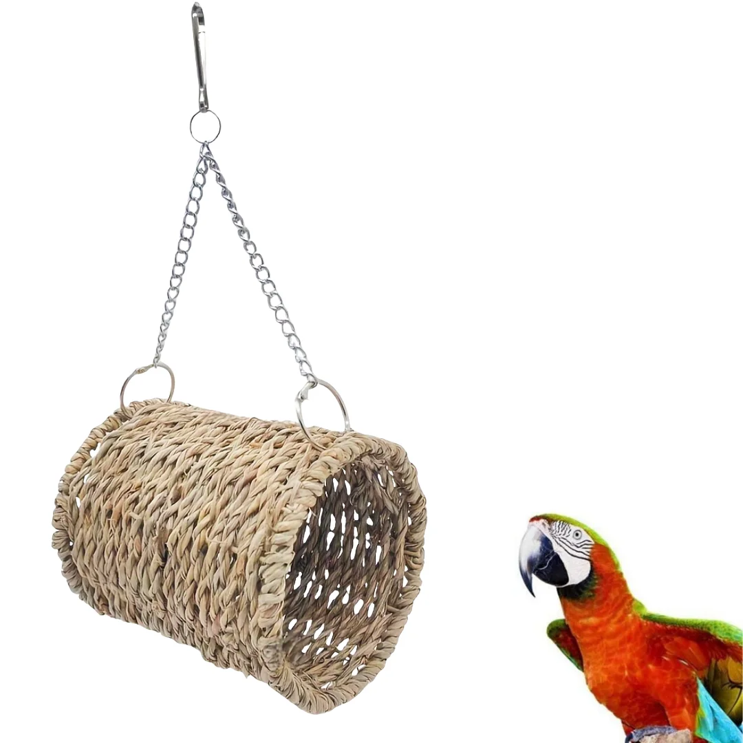 Ninho Túnel de Grama para Hamster e Pássaros de Pendurar - Imagem 6