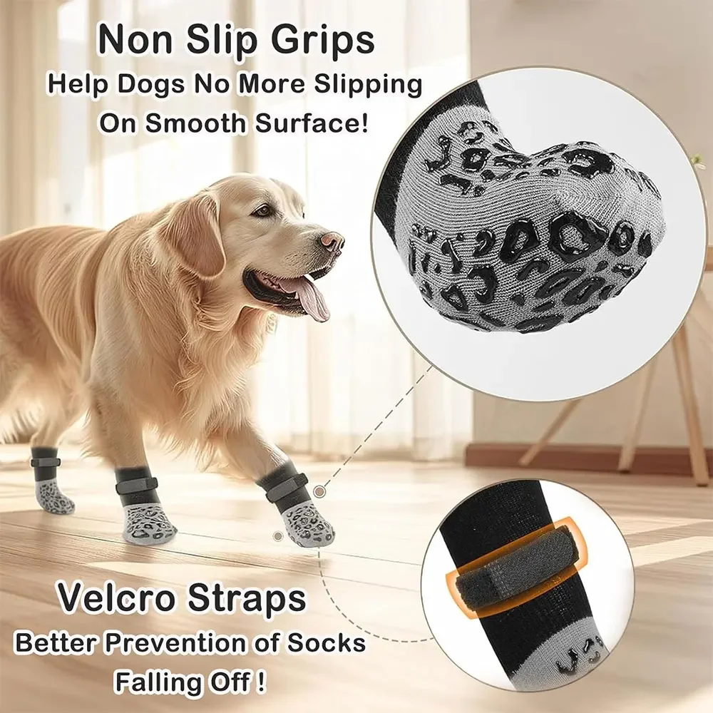 Protetores de Patas para Cães com Antiderrapante (4 Peças) - Imagem 4