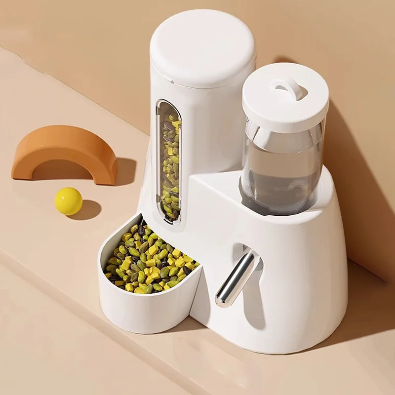 Alimentador Automático 2 em 1 Hamster com Bebedouro de Esfera Antitombar - Imagem 2