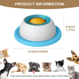 comedouro lento para cães e gatos
