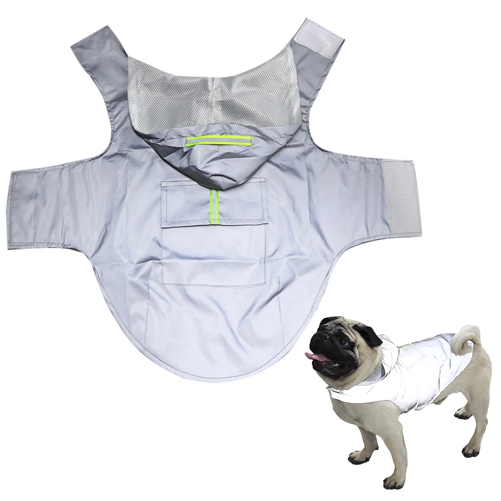 Capa de Chuva para Cães Refletiva com Capuz Ajustável - Imagem 2
