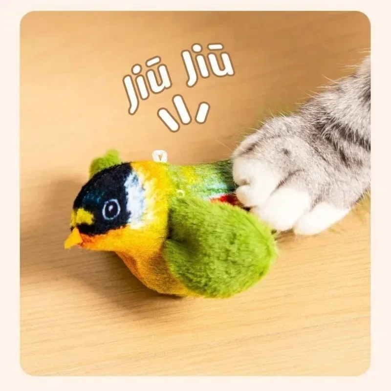 Brinquedo Interativo para Gatos Pássaro Elétrico com Som - Imagem 4