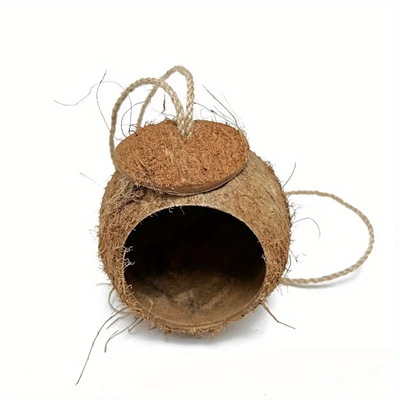 Ninho de Coco para Pássaros com Cordão para Pendurar - Imagem 6
