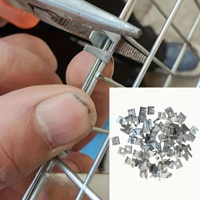Conectores Metálicos para Gaiolas de Animais 300 Peças em Aço Inoxidável - Image 4