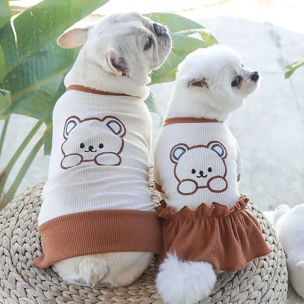 Vestido para Cães e Gatos de Poliéster Branco Tamanho PP - Image 2