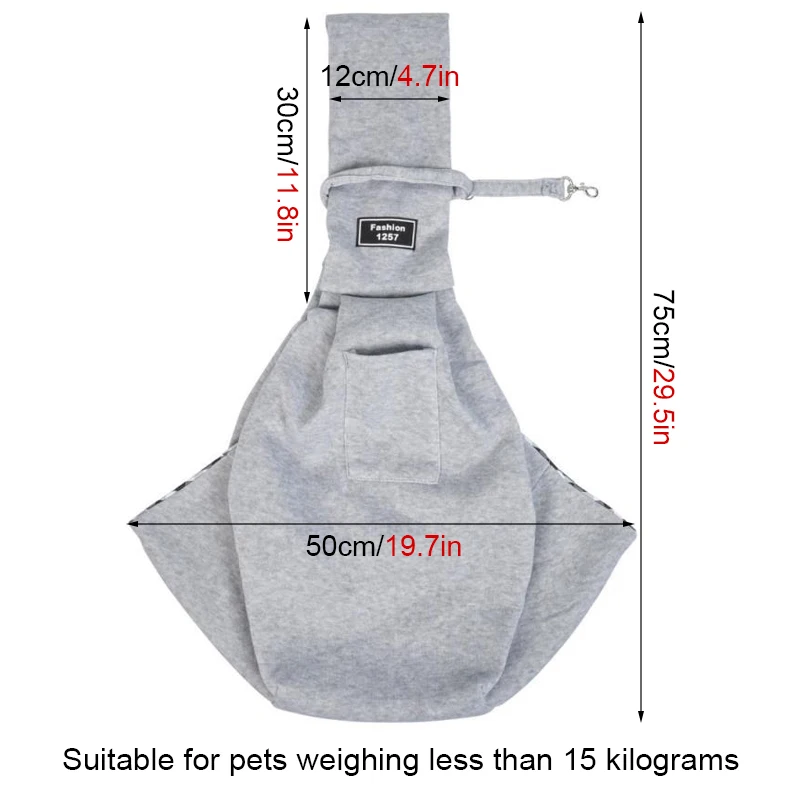 Bolsa de Ombro para Cães Pequenos e Gatos com Bolso de Armazenamento - Image 5