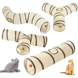 túnel para gato dobrável