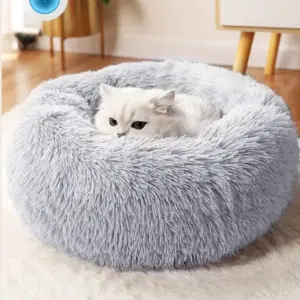 cama ninho para gatos de pelúcia longa
