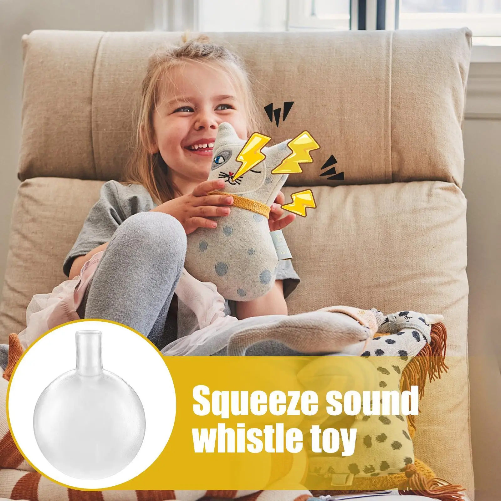 Squeakers para Brinquedos de Cães Redondo 27mm 20 Peças com Som Interativo - Imagem 6