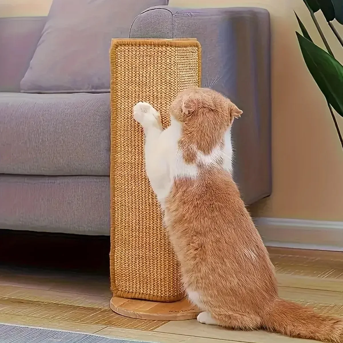 arranhador de sisal para gatos com velcro