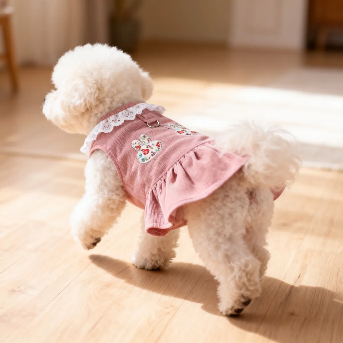 Vestido para Cães e Gatos Estilo Princesa para Teddy e Pomeranian - Image 4