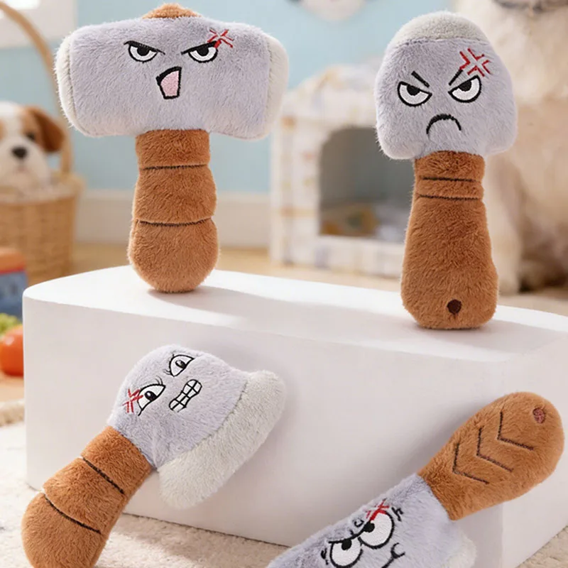 Brinquedo de Pelúcia para Cães com Som e Rosto Engraçado - Imagem 3