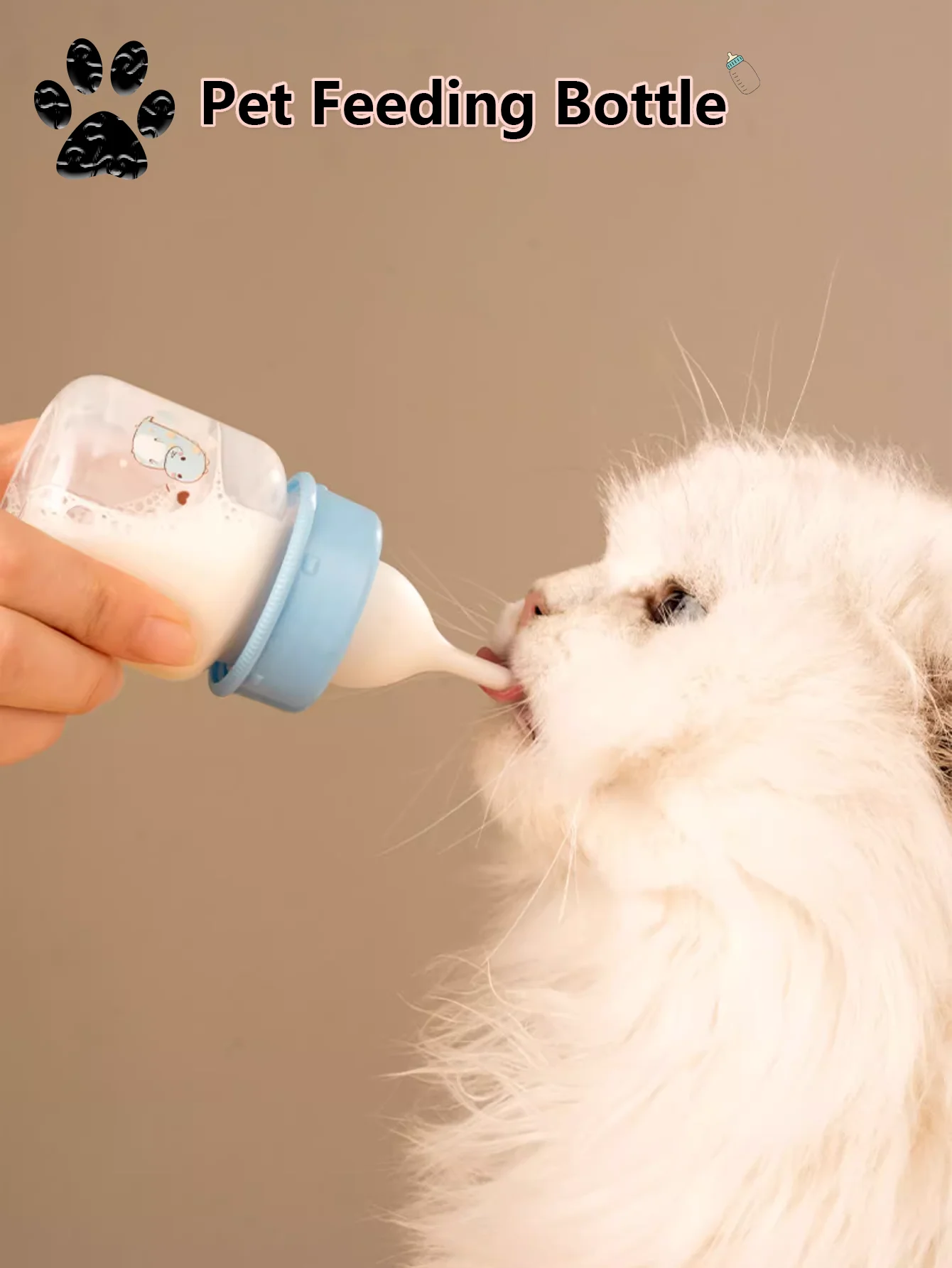 mamadeira de silicone para gatinhos