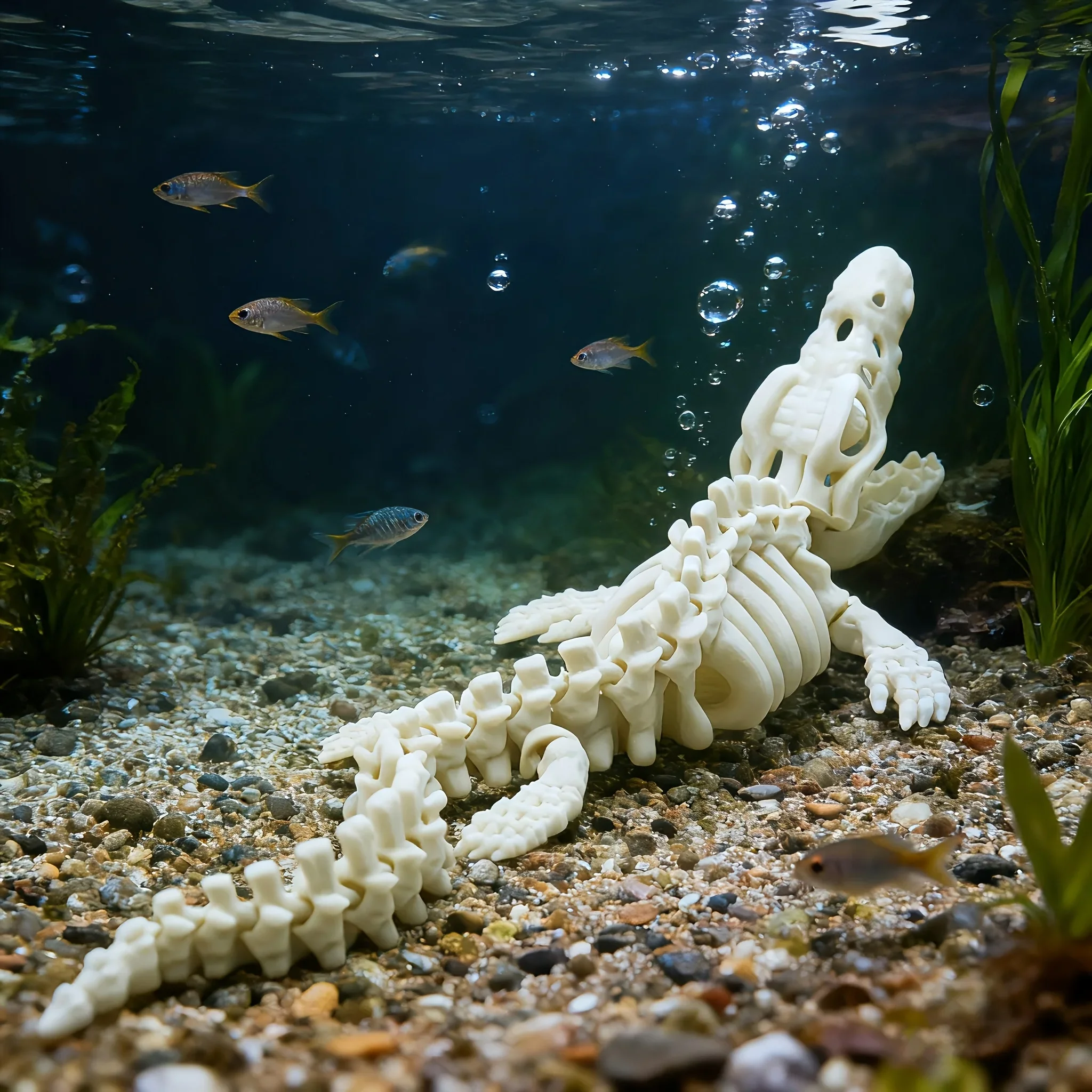 Esqueleto de Dinossauro para Aquário Decoração Realista - Imagem 5