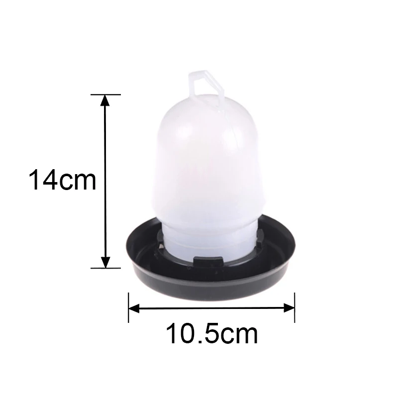 Bebedouro Automático para Aves Plástico 300ml com Base Antiderrapante - Imagem 3